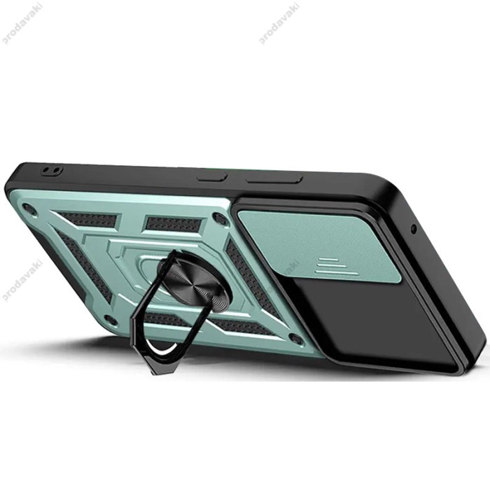 Чохол для Samsung Galaxy M14 (M146) Serge Ring Armor ударостійкий зелений