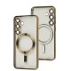 Чохол для Samsung Galaxy S24 WAVE Metal Color MagSafe gold