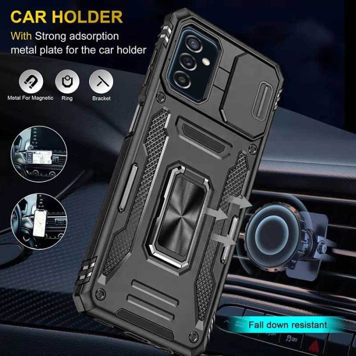 Чохол Samsung Galaxy A14 Camshield Army Ring чорний