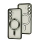 Чохол для Samsung Galaxy S24 WAVE Metal Color MagSafe green