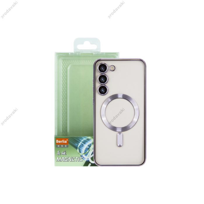 Чохол для Samsung Galaxy S23 + Berlia MagSafe deep purple