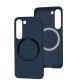 Чохол Samsung Galaxy S23 Wave Carbon MagSafe blue