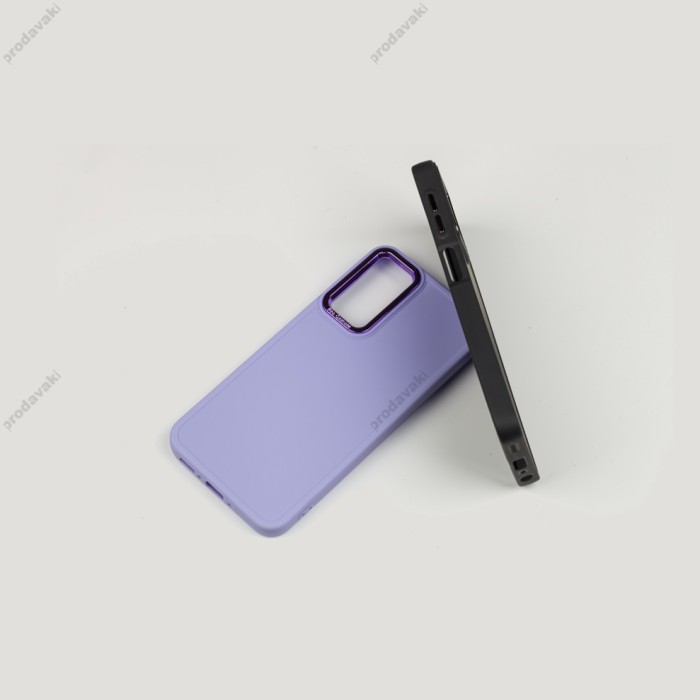 Чохол для Samsung Galaxy A24 (A245) Colors Metal світло-бузковий