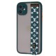Чохол для iPhone 11 WristBand LV зелений/білий