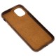 Чохол для iPhone 11 Leather croco full brown