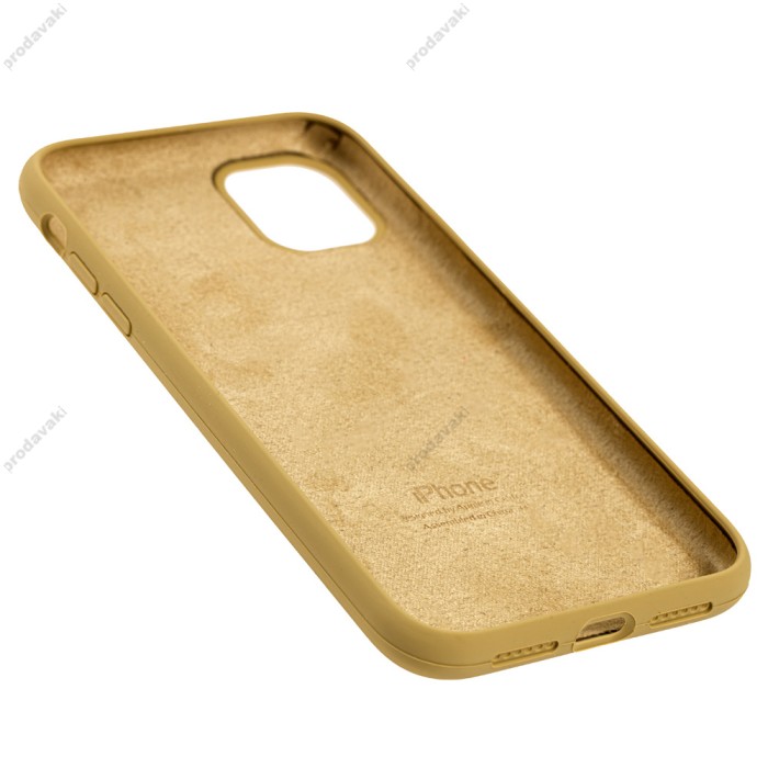 Чохол для iPhone 11 Silicone Full golden