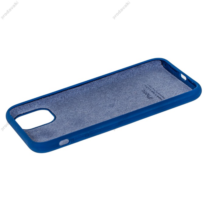 Чохол для iPhone 11 Silicone Full синій / navy blue