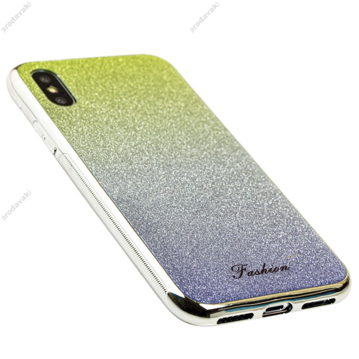 Чохол для iPhone 11 Liquid "апельсин" синій