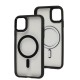 Чохол для iPhone 11 Berlia Color Metal MagSafe black