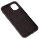 Чохол для iPhone 11 Leather croco full black