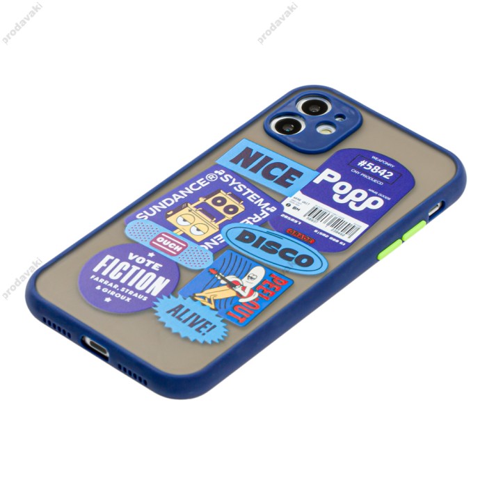 Чохол для iPhone 11 Picture shadow matte nice disco синій