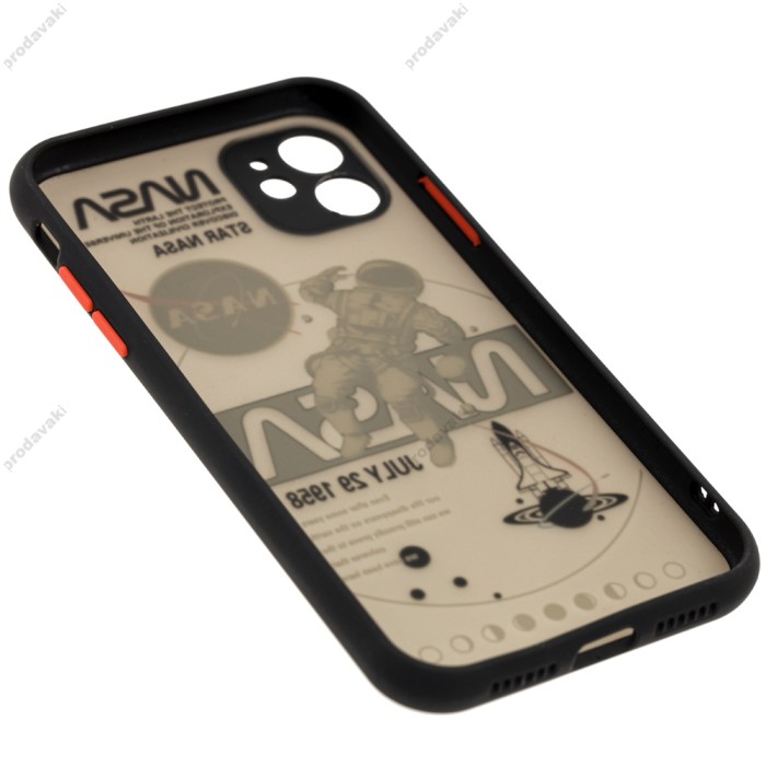 Чохол для iPhone 11 Picture shadow matte space nasa / black