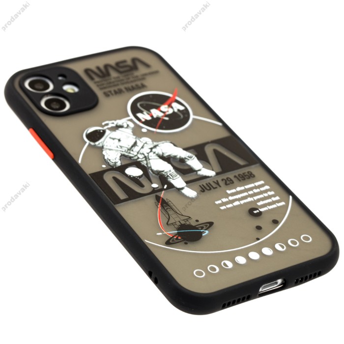 Чохол для iPhone 11 Picture shadow matte space nasa / black