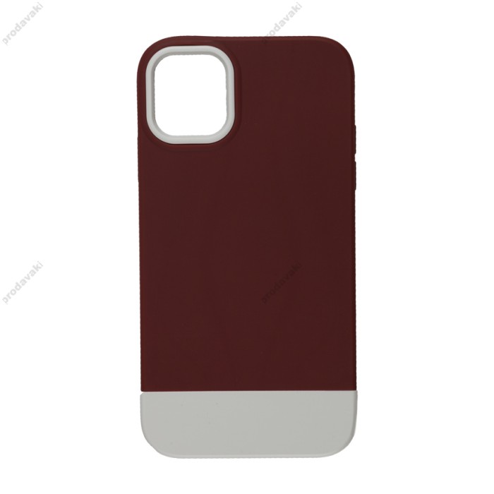 Чохол для iPhone 11 Bichromatic wine/white