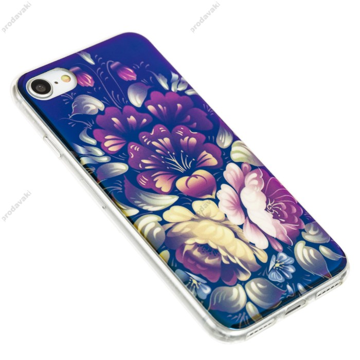 Чохол для iPhone 11 glass LV бірюзовий