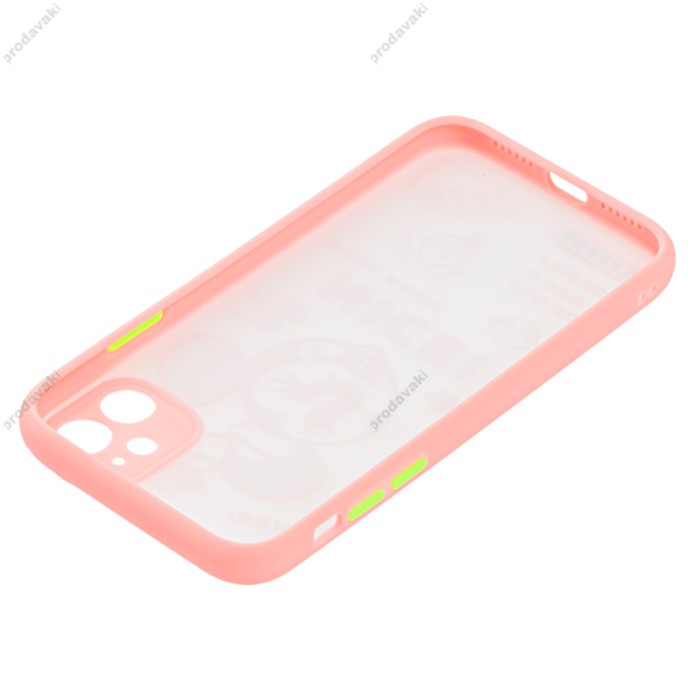 Чохол для iPhone 11 Picture shadow matte Tisney Mouse розовий