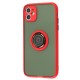 Чохол для iPhone 11 LikGus Edging Ring червоний