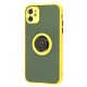 Чохол для iPhone 11 LikGus Edging Ring жовтий