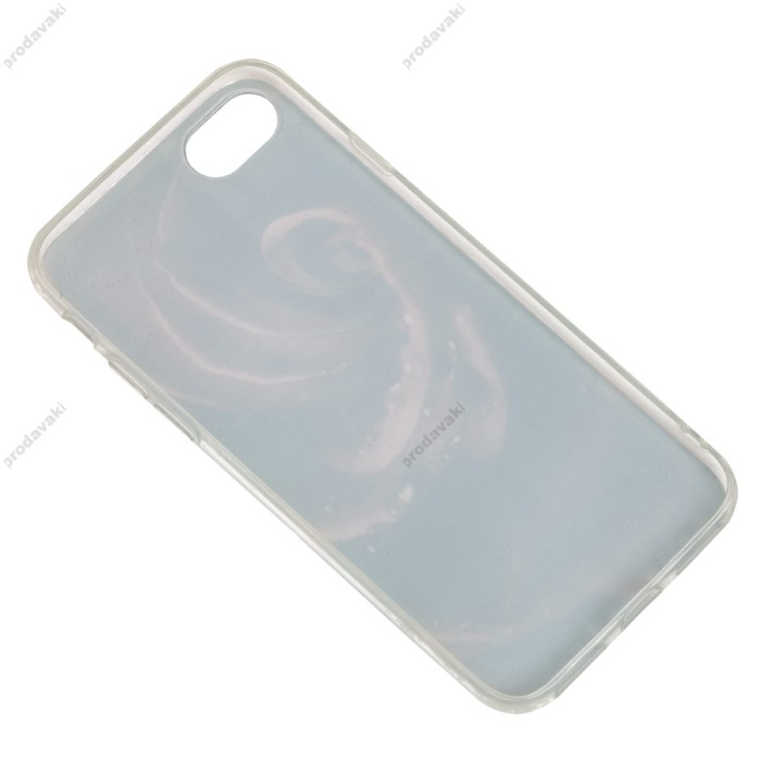 Чохол для iPhone 11 Design Mramor Glossy рожево-блакитний