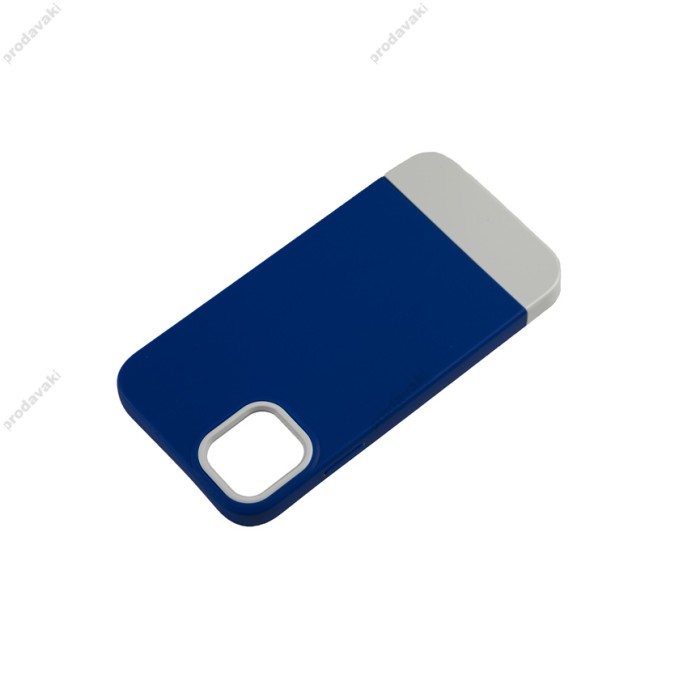 Чохол для iPhone 11 Bichromatic navy blue / white