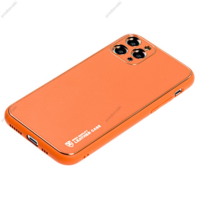 Чохол для iPhone 11 Pro Leather Xshield помаранчевий
