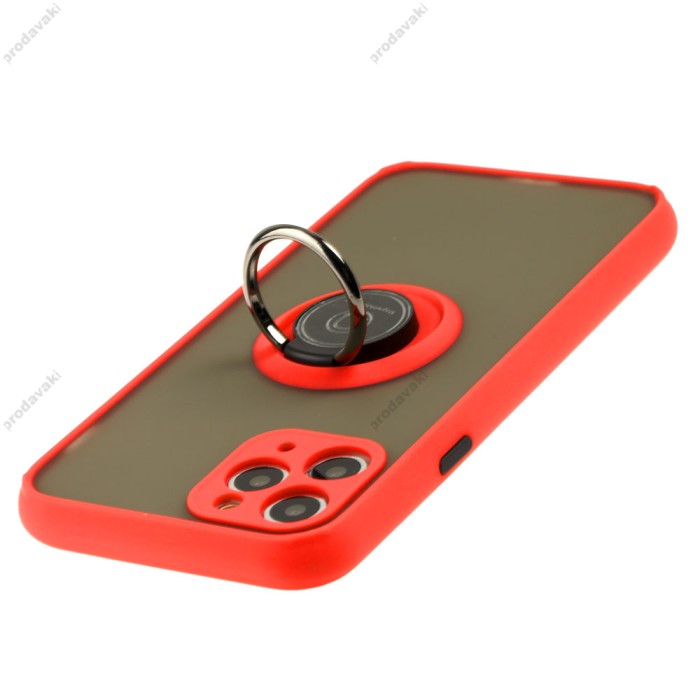 Чохол для iPhone 11 Pro LikGus Edging Ring червоний
