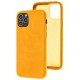 Чохол для iPhone 11 Pro Leather croco full жовтий