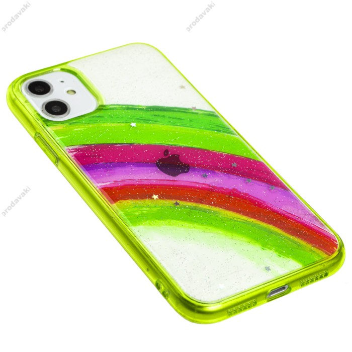 Чохол для iPhone 11 Pro Ambre Fashion сріблястий / бірюзовий