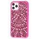 Чохол для iPhone 11 Pro Bling World Ornament Pearl Diamonds рожевий