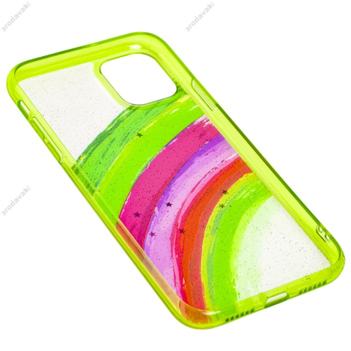 Чохол для iPhone 11 Pro Ambre Fashion сріблястий / бірюзовий