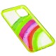 Чохол для iPhone 11 Pro Ambre Fashion сріблястий / бірюзовий