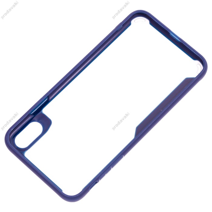 Чохол для iPhone 11 Pro Rainbow glass з лого фіолетовий