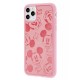 Чохол для iPhone 11 Pro Mickey Mouse leather рожевий