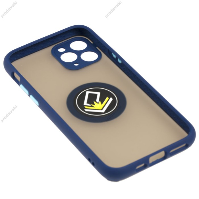 Чохол для iPhone 11 Pro LikGus Edging Ring синій