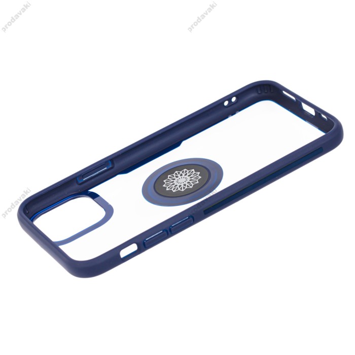 Чохол для iPhone 11 Pro Carbon Gradient Hologram синій