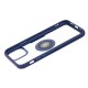 Чохол для iPhone 11 Pro Carbon Gradient Hologram синій