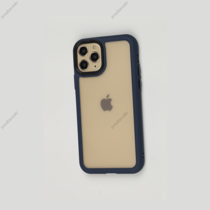 Чохол для iPhone 11 Pro Metal Buttons синій