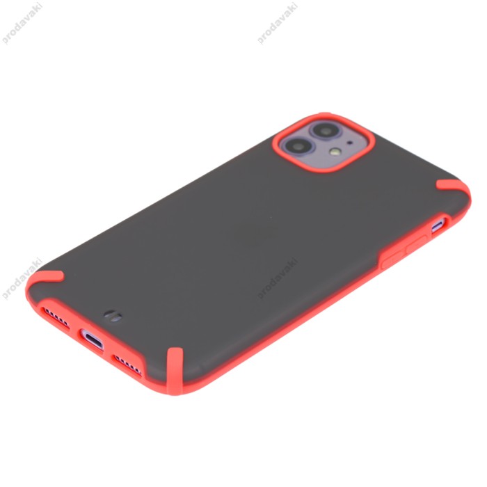 Чохол для iPhone 11 Pro Max Ambre glass "рожево-блакитний"