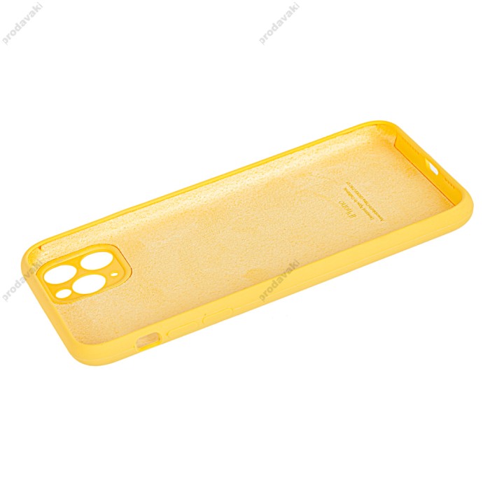 Чохол для iPhone 11 Pro Max Silicone Slim Full camera жовтий