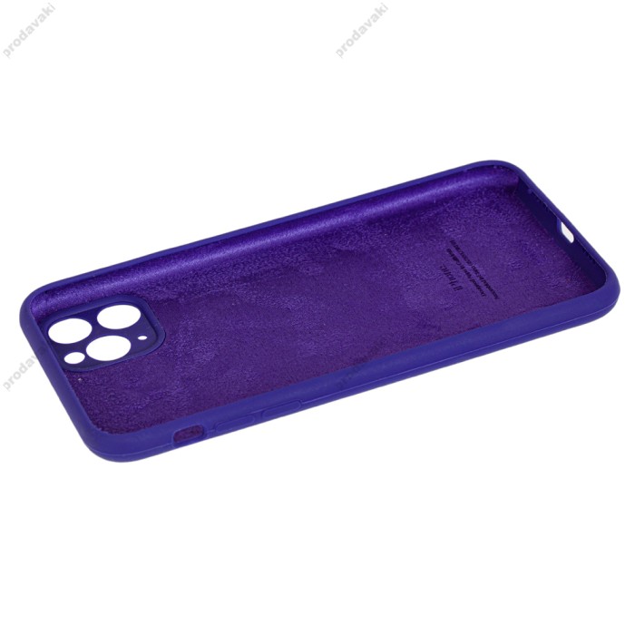 Чохол для iPhone 11 Pro Max Silicone Slim Full camera purple