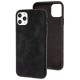 Чохол для iPhone 11 Pro Max Leather croco full black