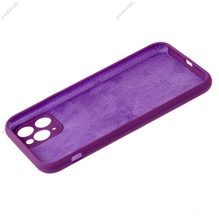 Чохол для iPhone 11 Pro Max Silicone Slim Full camera grape