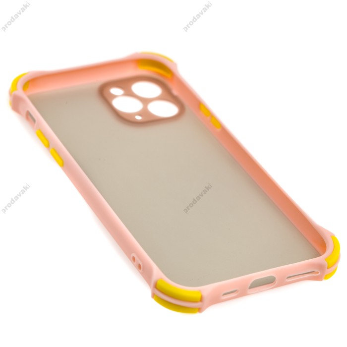 Чохол для iPhone 11 Pro Max glass LV персиковий