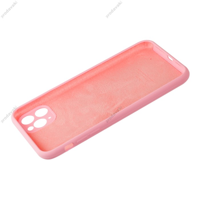Чохол для iPhone 11 Pro Max Silicone Slim Full camera light pink