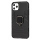 Чохол для iPhone 11 Pro Max Transformer Ring ударостійкий з кільцем чорний