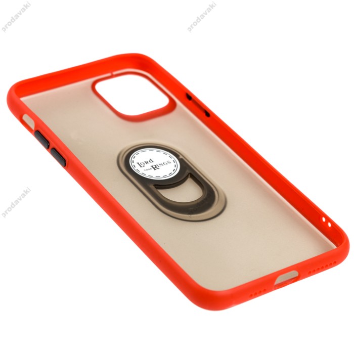 Чохол для iPhone 11 Pro Max Ambre glass "чорно-бузковий"