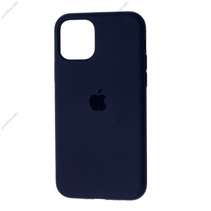 Чохол для iPhone 11 Pro Max Silicone Full midnight blue