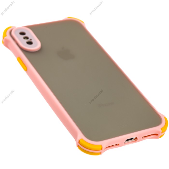 Чохол для iPhone 11 Pro Max Design Mramor Glossy рожевий
