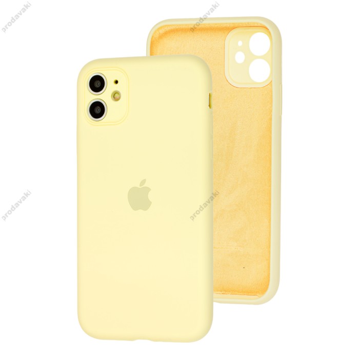Чохол для iPhone 11 Pro Max Silicone Slim Full camera mellow yellow