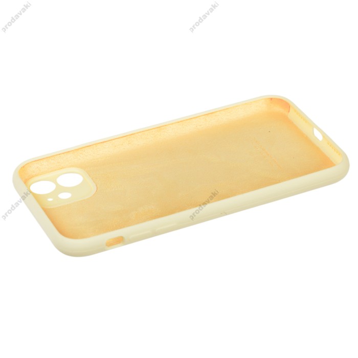 Чохол для iPhone 11 Pro Max Silicone Slim Full camera mellow yellow